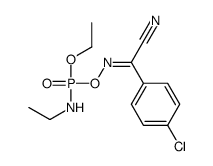 (1E)-4-chloro-N-[ethoxy(ethylamino)phosphoryl]oxybenzenecarboximidoyl cyanide结构式
