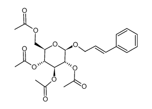 cinnamyl 2,3,4,6-tetra-O-acetyl-β-D-glucopyranoside结构式