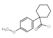 1-(4-METHOXYPHENYL)CYCLOHEXANECARBONYL CHLORIDE Structure