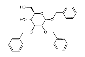 benzyl 2,3-di-O-benzyl-β-D-glucopyranoside结构式