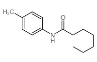 N-(4-methylphenyl)cyclohexanecarboxamide结构式