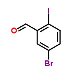 5-溴-2-碘苯甲醛结构式