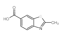 2-甲基-1,3-苯并噻唑-6-羧酸结构式