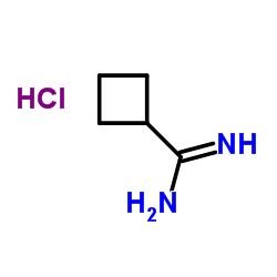 CYCLOBUTANECARBOXAMIDINE HYDROCHLORIDE Structure