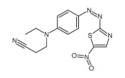 3-[N-ethyl-4-[(5-nitro-1,3-thiazol-2-yl)diazenyl]anilino]propanenitrile Structure