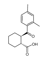 trans-2-(2,4-dimethylbenzoyl)cyclohexane-1-carboxylic acid Structure