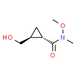 Cyclopropanecarboxamide, 2-(hydroxymethyl)-N-methoxy-N-methyl-, (1S,2S)- (9CI) Structure