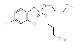 dibutoxy-(2,4-dichlorophenoxy)-sulfanylidene-phosphorane结构式