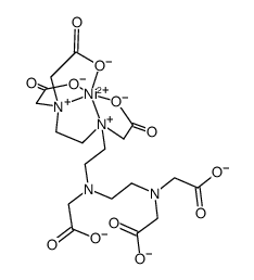 nickel(II) triethylenetetraminehexaacetate Structure