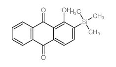 1-hydroxy-2-trimethylsilyl-anthracene-9,10-dione结构式