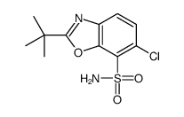 2-tert-butyl-6-chlorobenzo[d]oxazole-7-sulfonaMide Structure