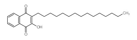 4-hydroxy-3-pentadecyl-naphthalene-1,2-dione Structure
