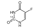 5-氟尿嘧啶-2-14C结构式