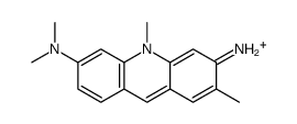 6-N,6-N,2,10-tetramethylacridin-10-ium-3,6-diamine Structure