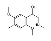 Benzenemethanol, 2,5-dimethoxy-4-methyl-alpha-[(methylamino)methyl]- (9CI) Structure