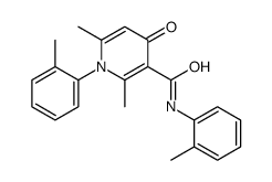 2,6-dimethyl-N,1-bis(2-methylphenyl)-4-oxopyridine-3-carboxamide结构式