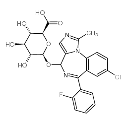 4-羟基咪达唑仑 beta-D-葡糖苷酸结构式