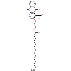 2-[2-(Tetradecanoyloxy)ethoxy]ethyl 2-{[3-(trifluoromethyl)phenyl]amino}benzoate Structure