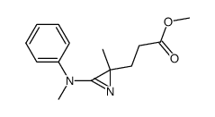 methyl 3-(3-amino-2,N-dimethyl-N-phenyl-2H-azirin-2-yl)propanoate结构式