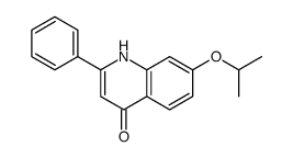 2-phenyl-7-propan-2-yloxy-1H-quinolin-4-one结构式