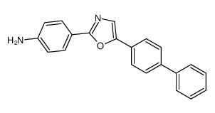 4-[5-(4-phenylphenyl)-1,3-oxazol-2-yl]aniline结构式