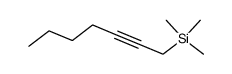 1-(trimethylsilyl)-hept-2-yne结构式