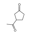 Cyclopentanone, 3-acetyl- (6CI,9CI) Structure