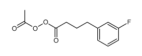 acetic 4-(3-fluorophenyl)butanoic peroxyanhydride Structure