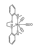 tricarbonyl(3,4,9,10-dibenzo-2,5,8,11-tetrathiadodecane)molybdenum结构式