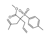 methyl 2-allyl-4-methyl-2-tosylpent-4-enoate结构式