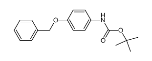 (4-benzyloxyphenyl)carbamic acid tert-butyl ester结构式