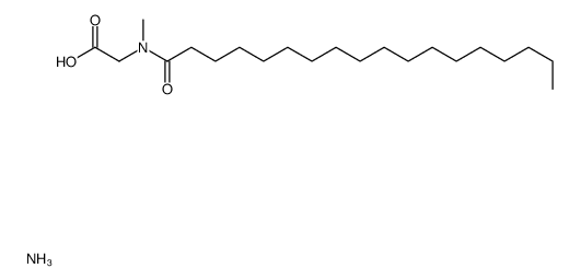 ammonium N-methyl-N-(1-oxooctadecyl)aminoacetate结构式