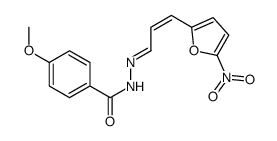 4-methoxy-N-[(E)-[(E)-3-(5-nitrofuran-2-yl)prop-2-enylidene]amino]benzamide Structure
