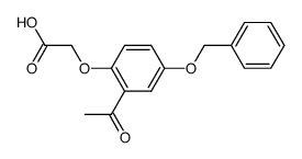 (2-acetyl-4-benzyloxy-phenoxy)-acetic acid Structure