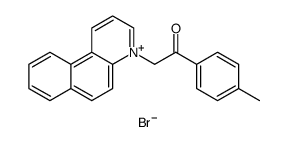 Benzo[f]quinolinium, 4-[2-(4-methylphenyl)-2-oxoethyl]-, bromide Structure