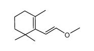 2-<(E)-(β-methoxyvinyl)>-1,3,3-trimethylcyclohexene结构式