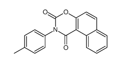 2-(4-methylphenyl)benzo[f][1,3]benzoxazine-1,3-dione结构式