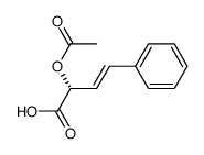 (R)-2-acetoxy-4-phenyl-3-butenoic acid Structure