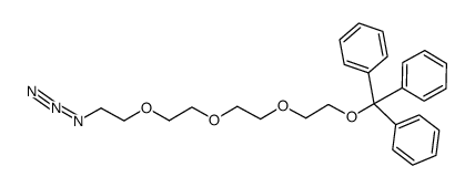 1-azido-11-(triphenylmethyloxy)-3,6,9-undecane Structure