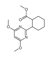 2-(4,6-DIMETHOXYPYRIMIDIN-2-YL)CYCLOHEXANECARBOXYLIC ACID METHYL ESTER Structure