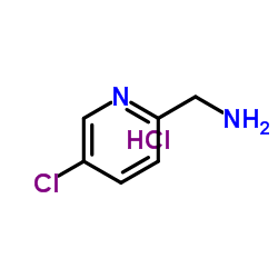 2-(氨基甲基)-5-氯吡啶盐酸盐结构式