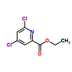 4,6-二氯-2-吡啶甲酸乙酯结构式