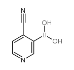 4-氰基吡啶-3-硼酸结构式