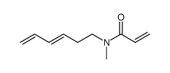 N-((E)-Hexa-3,5-dienyl)-N-methyl-acrylamide结构式