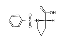 N-benzenesulfonyl-L-proline结构式