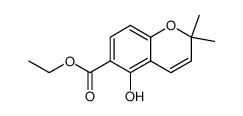 2H-1-Benzopyran-6-carboxylic acid, 5-hydroxy-2,2-dimethyl-, ethyl ester Structure