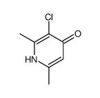 3-chloro-2,6-dimethyl-1H-pyridin-4-one结构式