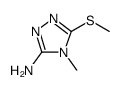 4H-1,2,4-Triazol-3-amine, 4-methyl-5-(methylthio) Structure