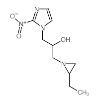 1H-Imidazole-1-ethanol,a-[(2-ethyl-1-aziridinyl)methyl]-2-nitro-结构式