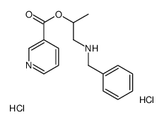 1-(benzylamino)propan-2-yl pyridine-3-carboxylate,dihydrochloride结构式